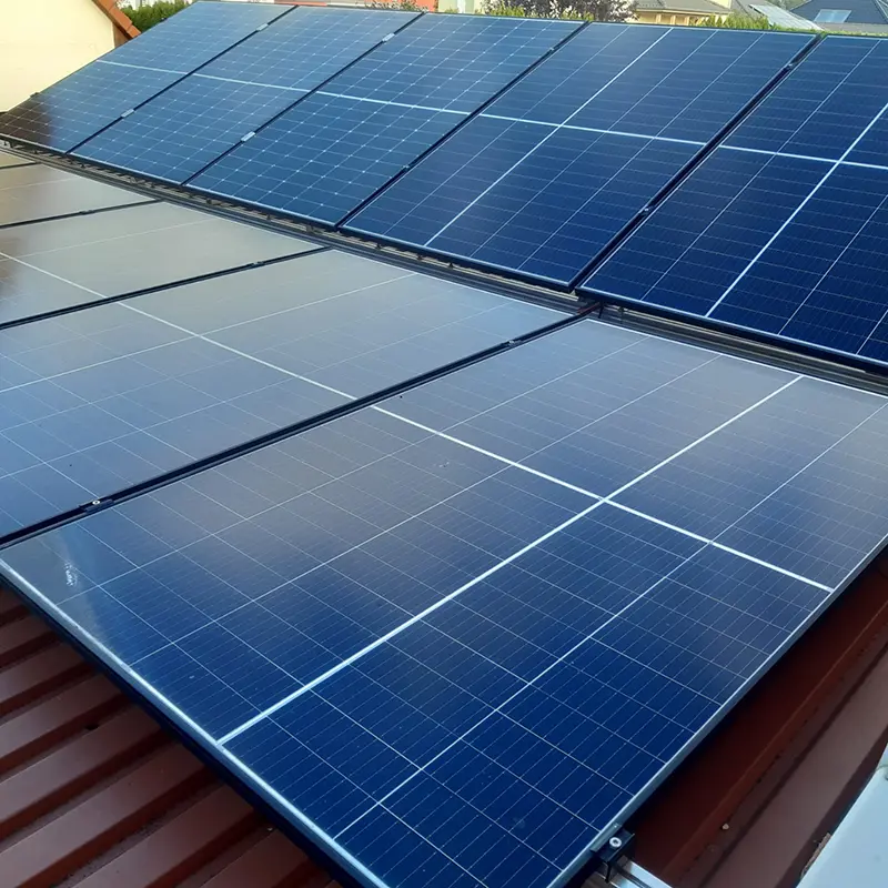 Solaranlage auf einem Dach